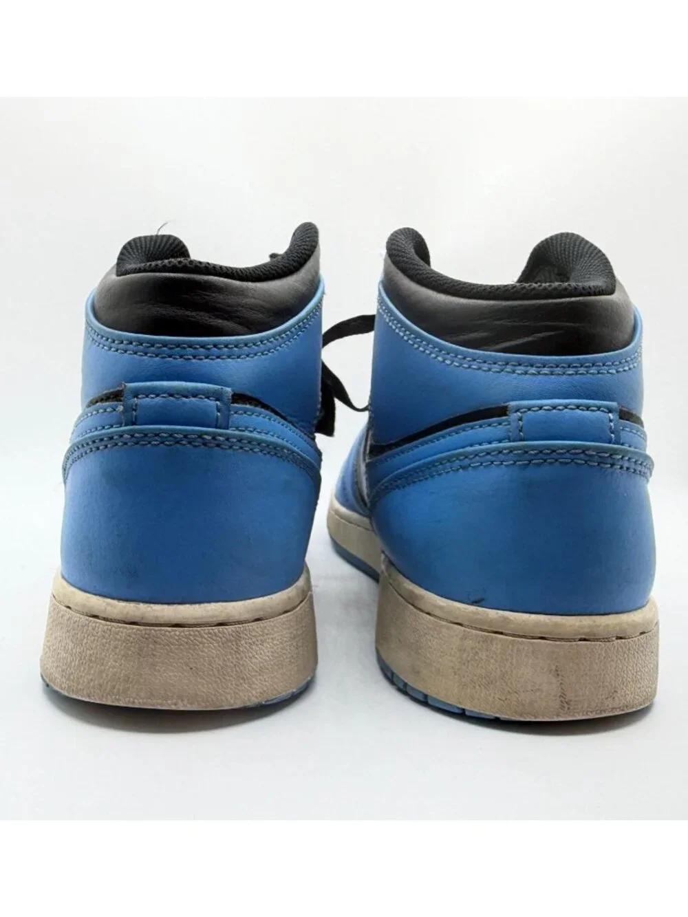 Nike Air Jordan 1 Mid University Blue Black Youth Size 7Y (DQ8423-401) Sneakers